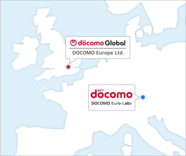 欧州のエリアマップ