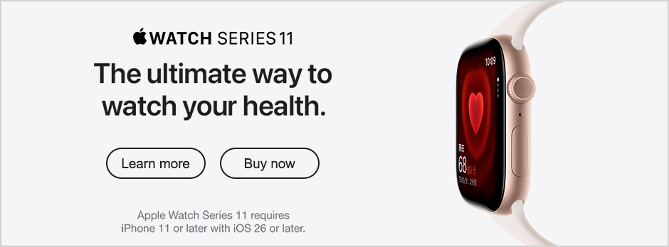 Apple Watch Series 11 Learn more Buy now