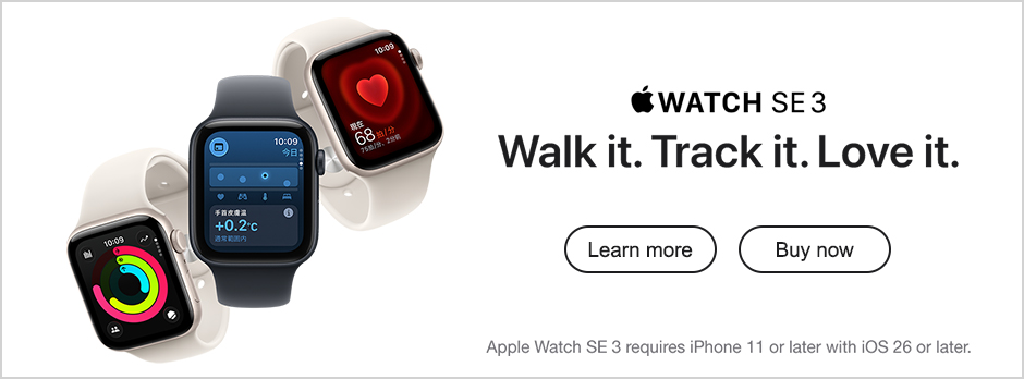 Apple Watch SE 3 Learn more Buy now