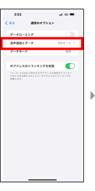 5G SAの設定を確認する方法4の画像
