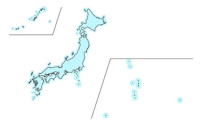 サービスエリアの地図画像