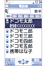 電話帳詳細の画面の画像